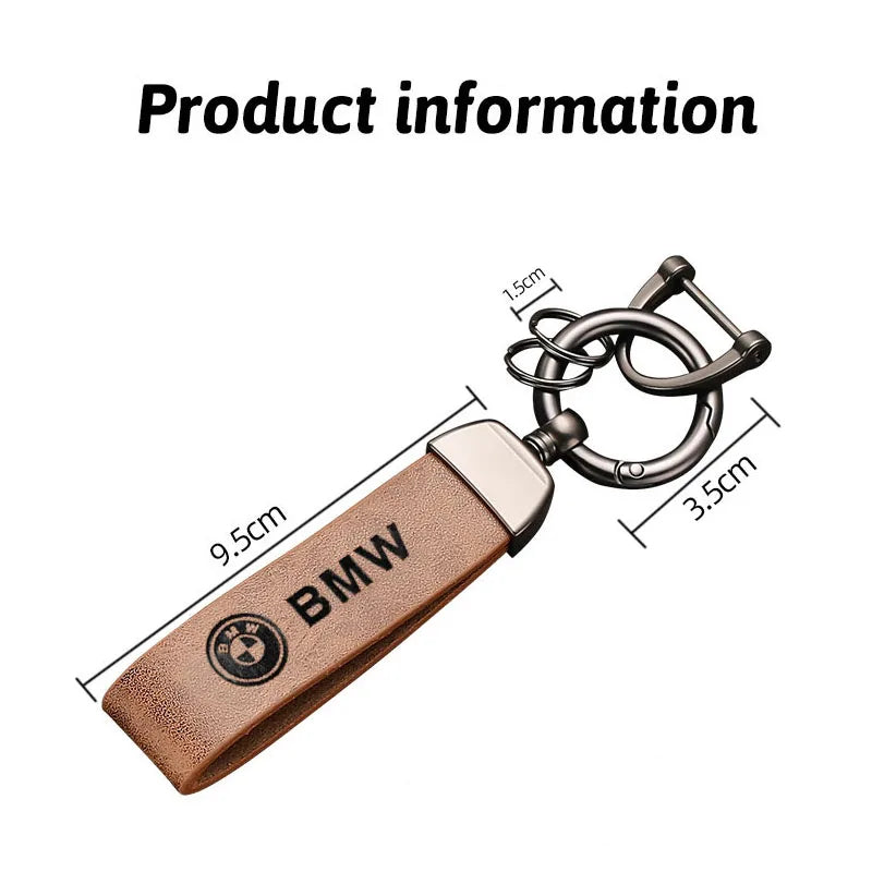 Beamer Leather Key Fob Case